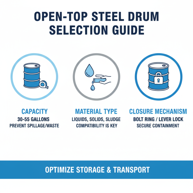 How to Choose the Right Open Top Steel Drums for Your Needs?