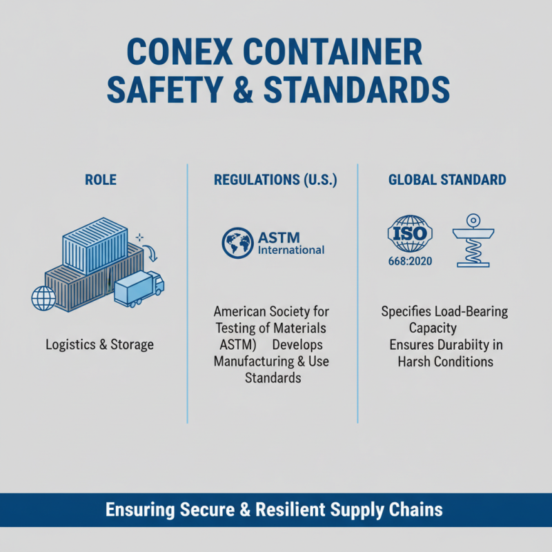 What is a conex container and how is it used?
