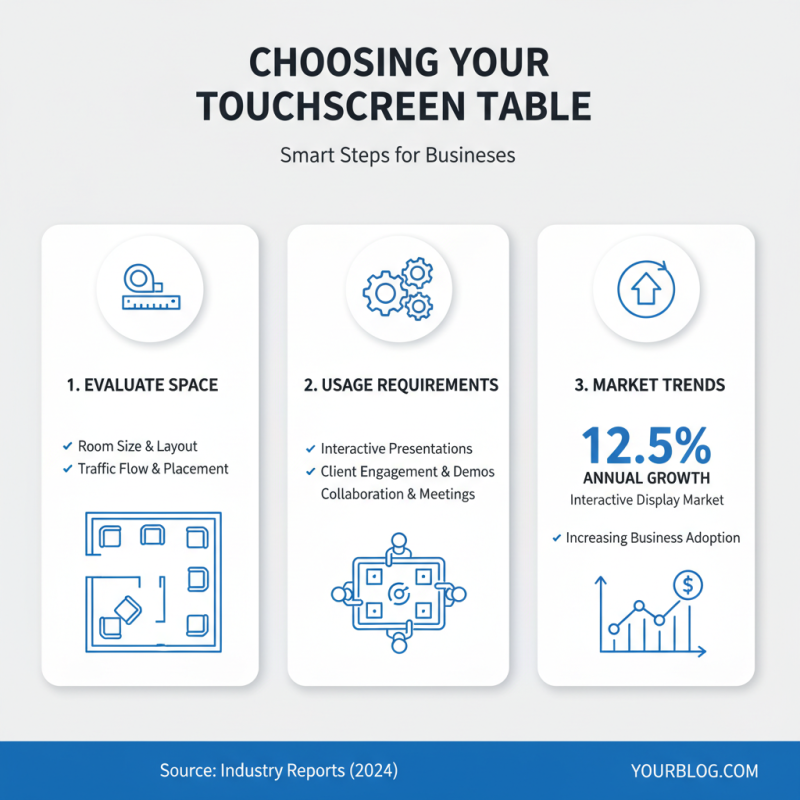 How to Choose the Best Table With Touch Screen for Your Needs?