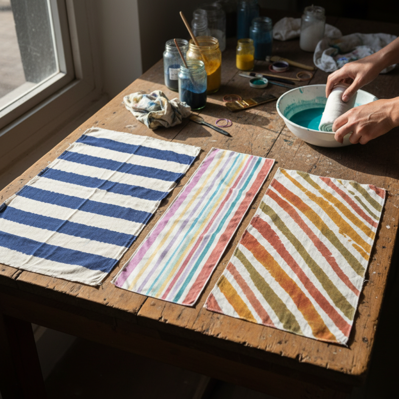Best Techniques for Dyeing Stripes On Fabric?