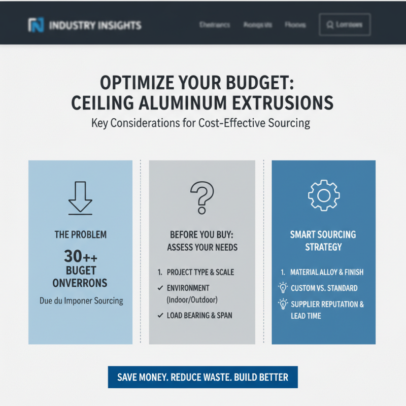 How to Choose the Best Ceiling Aluminium Extrusion for Your Project?