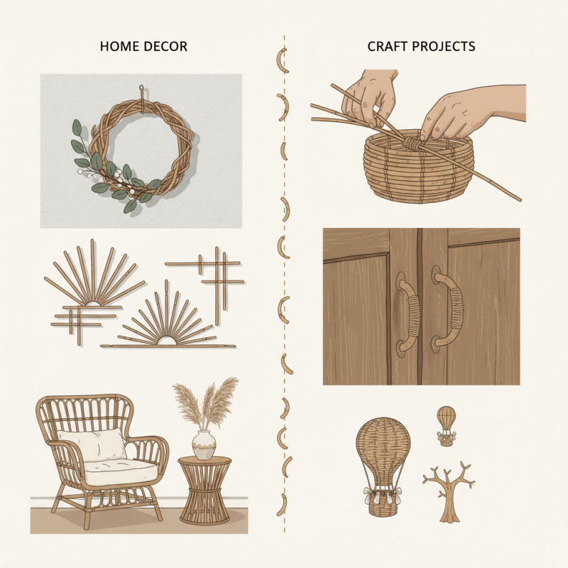 How to Use Natural Rattan Sticks for Home Decor and Craft Projects?
