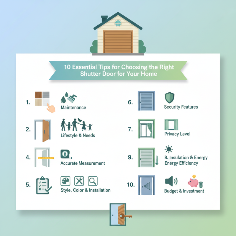 10 Essential Tips for Choosing the Right Shutter Door for Your Home?