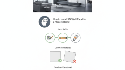 How to Install Spc Wall Panel for a Modern Home?