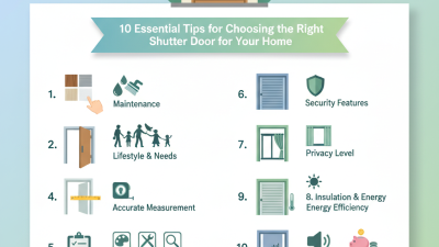 10 Essential Tips for Choosing the Right Shutter Door for Your Home?