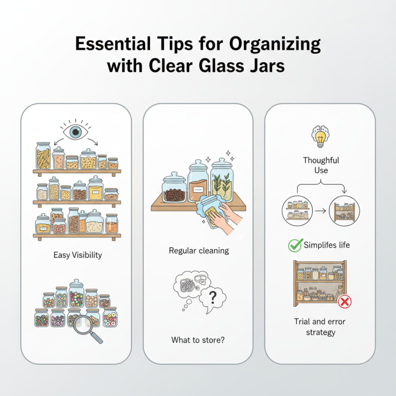 Essential Tips for Organizing with Clear Glass Jars?