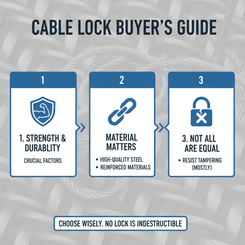 2026 How to Choose the Best Lock Cable Lock for Your Security Needs?
