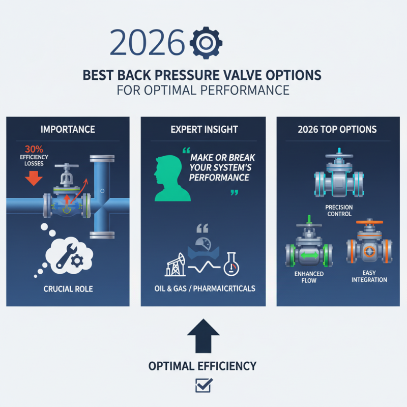 2026 Best Back Pressure Valve Options for Optimal Performance?