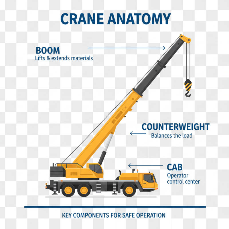 How to Identify the Essential Parts of a Crane?