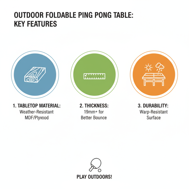How to Choose the Best Foldable Ping Pong Table Outdoor for Your Needs?
