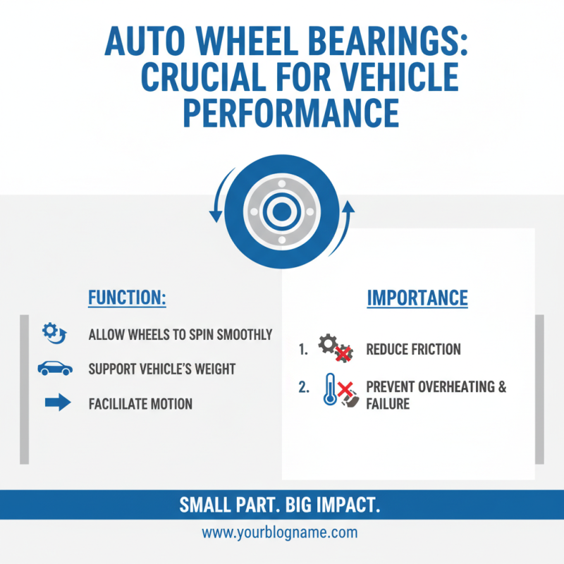 Why is Auto Wheel Bearing Essential for Vehicle Performance?
