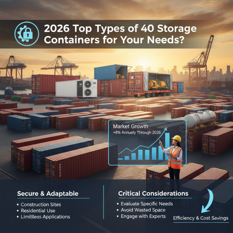 2026 Top Types of 40 Storage Containers for Your Needs?
