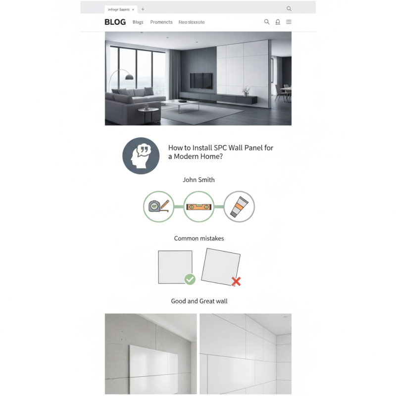 How to Install Spc Wall Panel for a Modern Home?