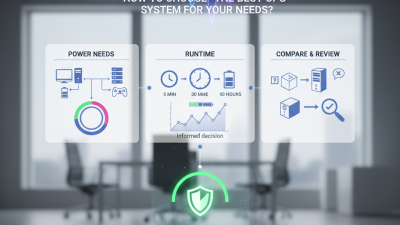 How to Choose the Best UPS System for Your Needs?