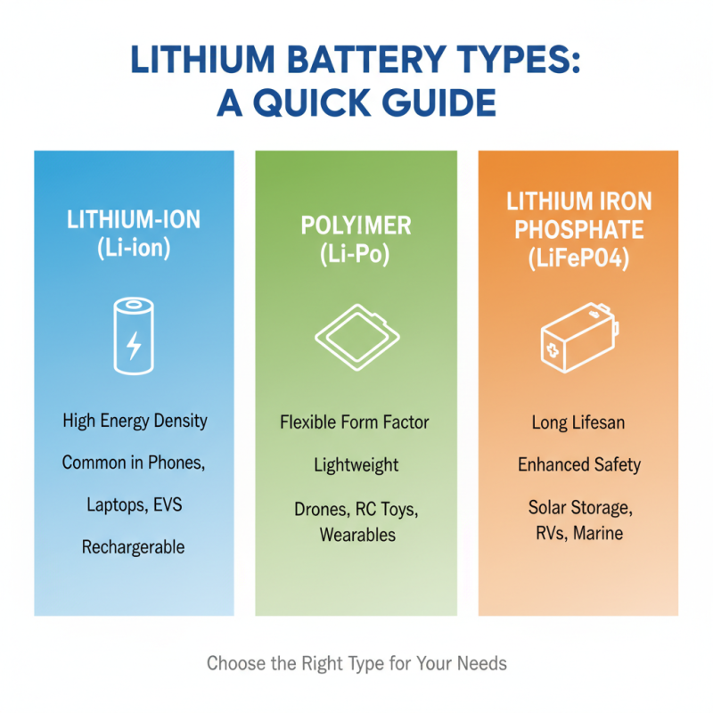 How to Choose the Right Lithium Battery for Your Needs?