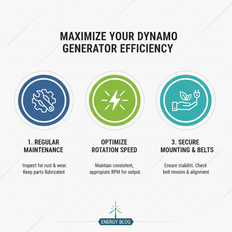 How to Use a Dynamo Generator for Efficient Energy Generation?