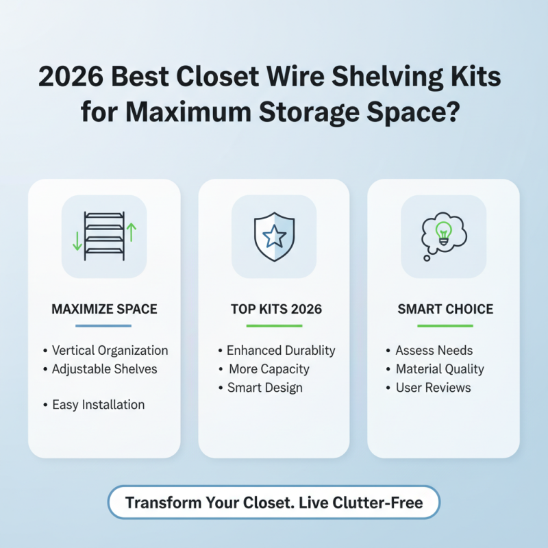 2026 Best Closet Wire Shelving Kits for Maximum Storage Space?