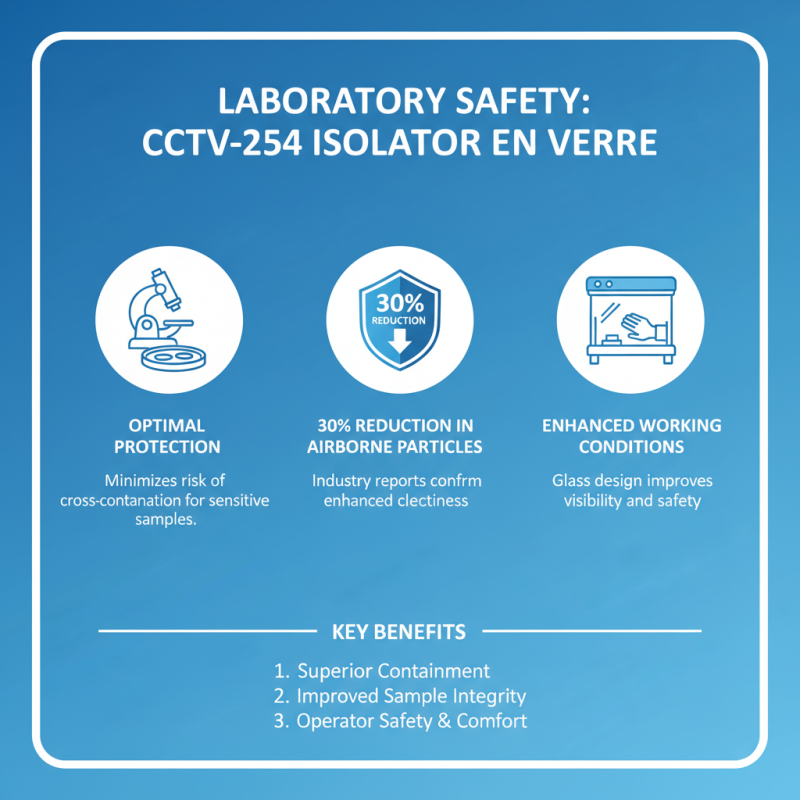 Why Choose Ctv 254 Isolator En Verre for Your Laboratory Needs?