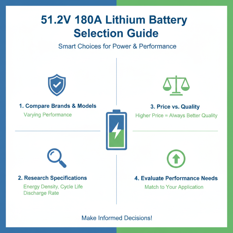 How to Choose 51.2V 180A Lithium Batteries for Your Needs?