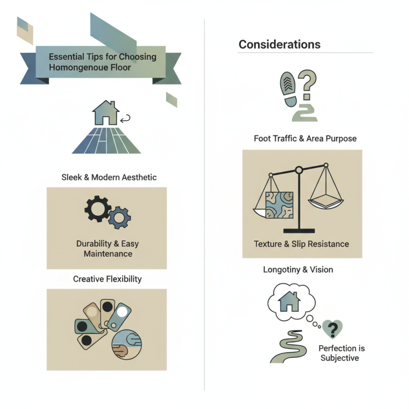 Essential Tips for Choosing Homogeneous Floor for Your Space?