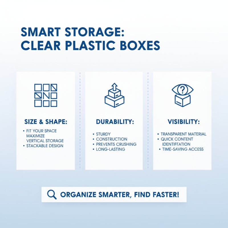 How to Choose Clear Plastic Boxes for Storage and Organization?