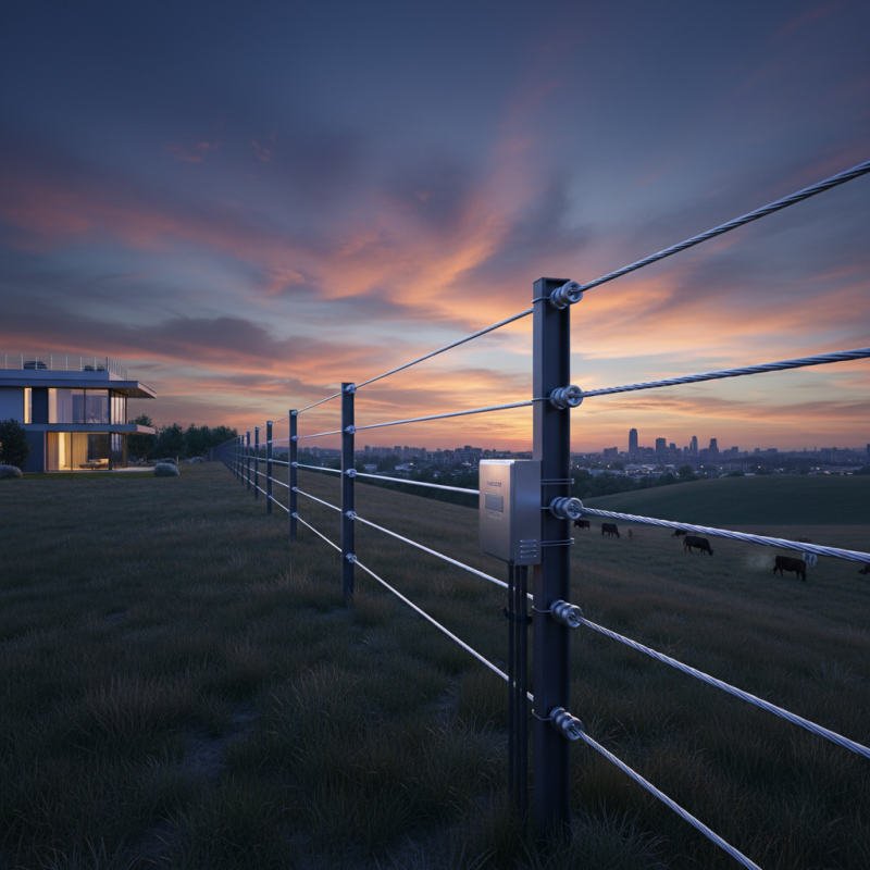 What is a high voltage output electric fence and how does it work?