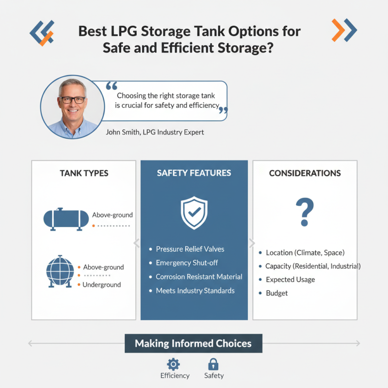 Best LPG Storage Tank Options for Safe and Efficient Storage?