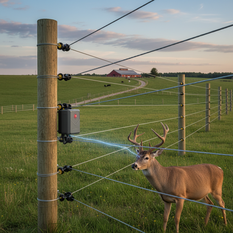 What is a high voltage output electric fence and how does it work?