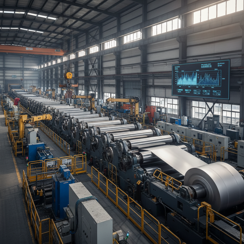 What is a tandem cold rolling mill and how does it work?
