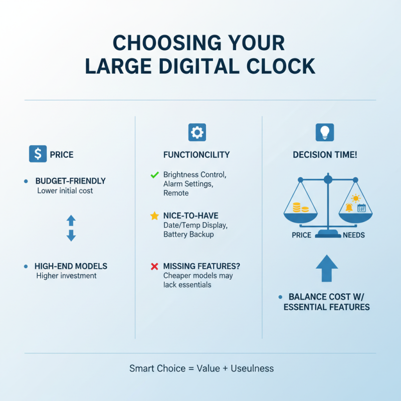 How to Choose the Best Large Display Digital Clock for Your Needs?