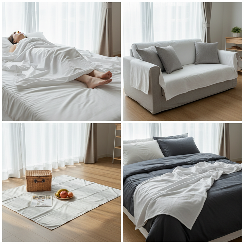 How to Use a Single Flat Sheet for Different Bedding Needs?