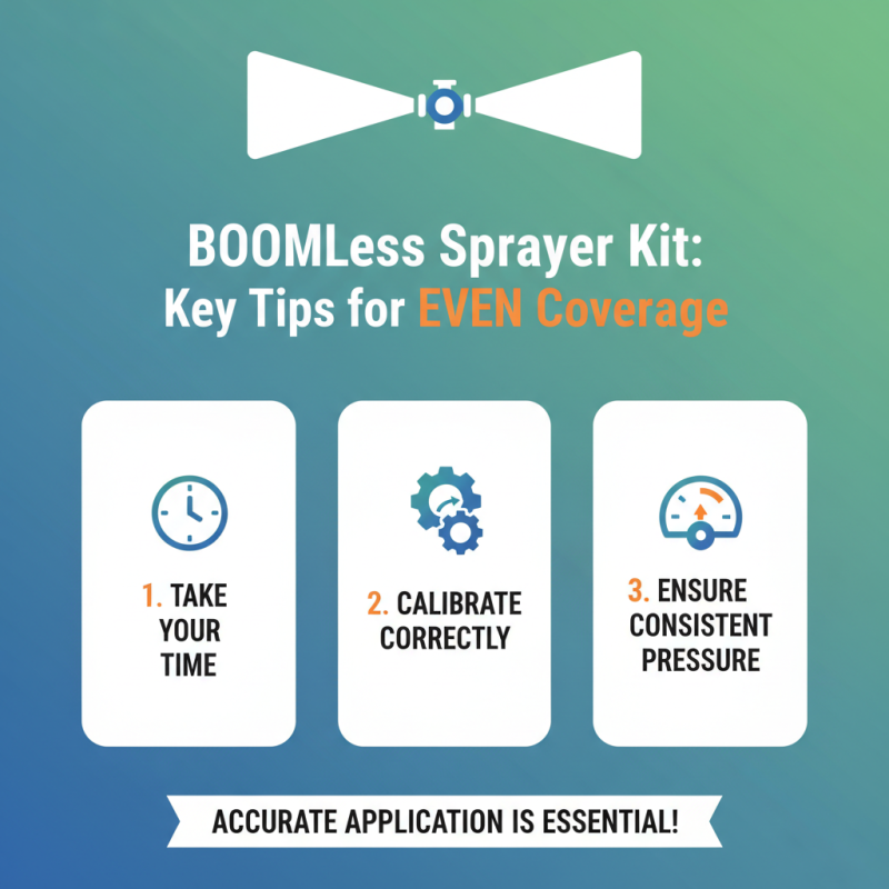 10 Essential Tips for Using a Boomless Sprayer Kit Effectively