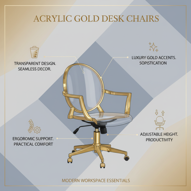 Top Acrylic Gold Desk Chair Designs for Your Home Office Style?