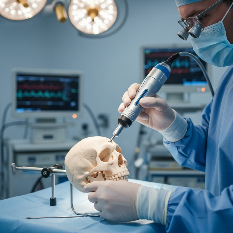 What is a neuro surgical drill and how does it work?