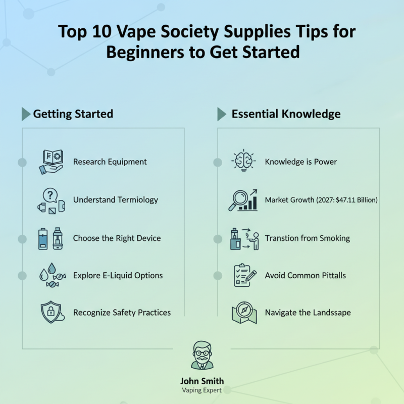 Top 10 Vape Society Supplies Tips for Beginners to Get Started