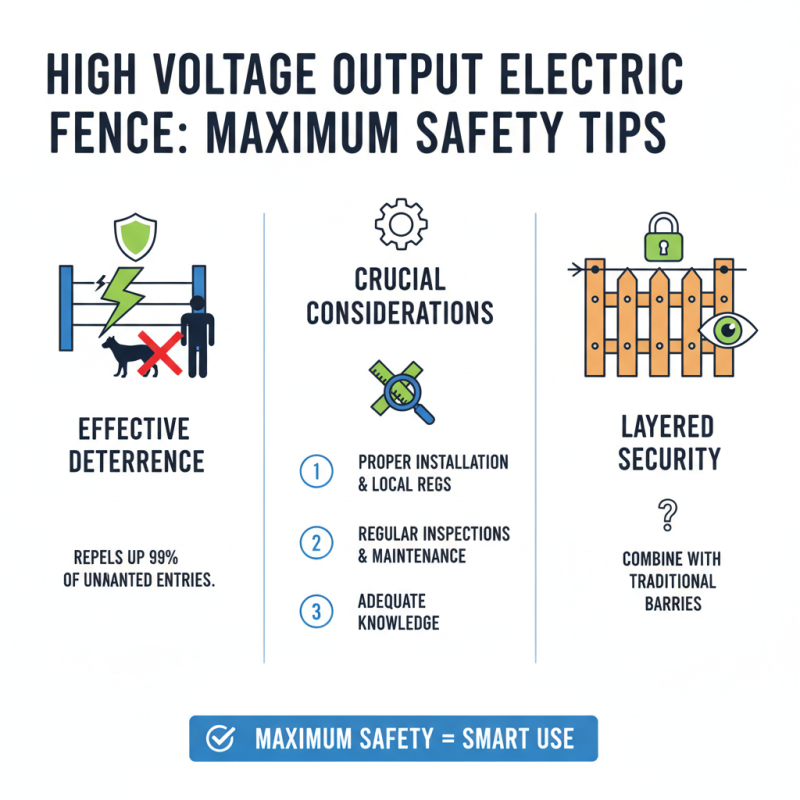High Voltage Output Electric Fence Tips for Maximum Safety?