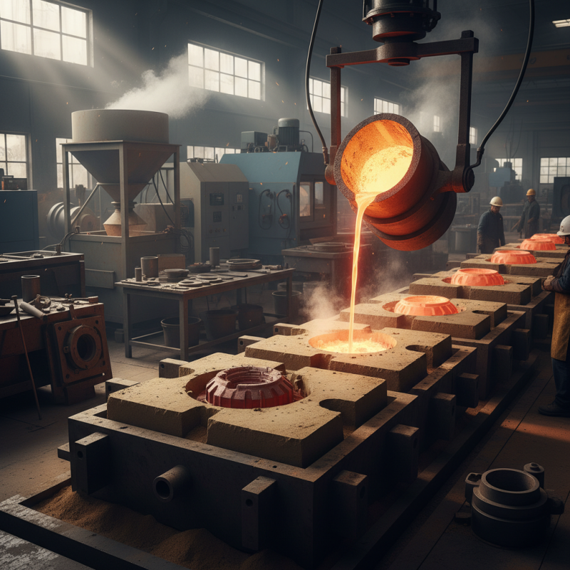 What is the sand molding process and how does it work?