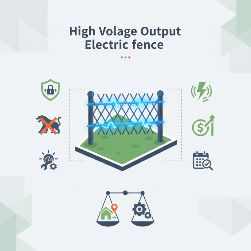 2026 Top High Voltage Output Electric Fence Features and Benefits?