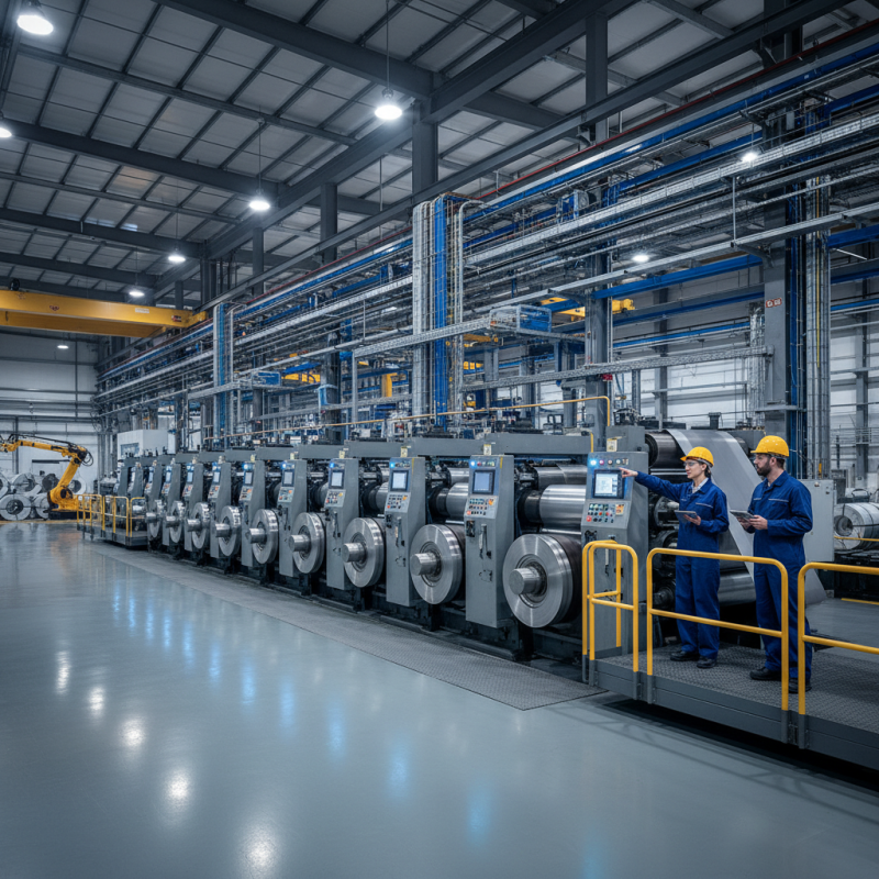 What is a tandem cold rolling mill and how does it work?