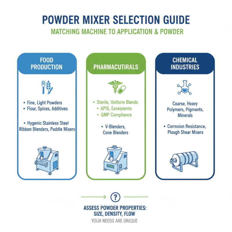 How to Choose the Best Powder Mixture Machine for Your Needs?