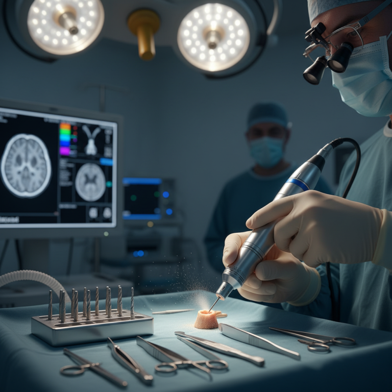 What is a neuro surgical drill and how does it work?