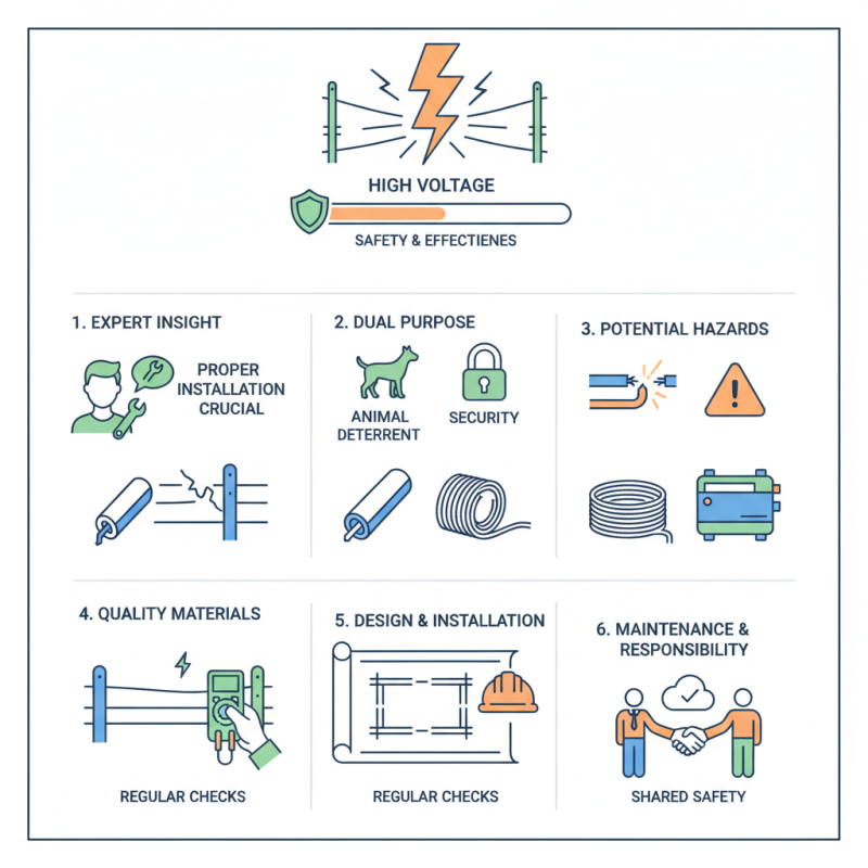 How to Set Up a High Voltage Output Electric Fence Safely?