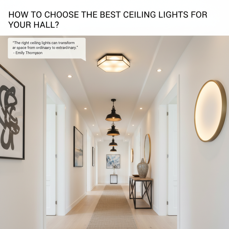 How to Choose the Best Ceiling Lights for Your Hall?