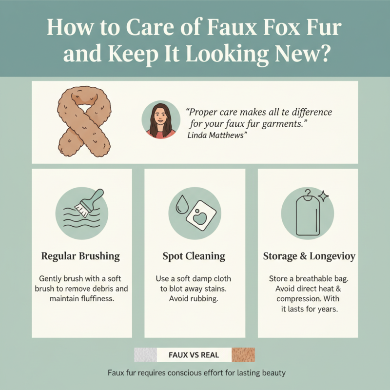 How to Care for Faux Fox Fur and Keep It Looking New?