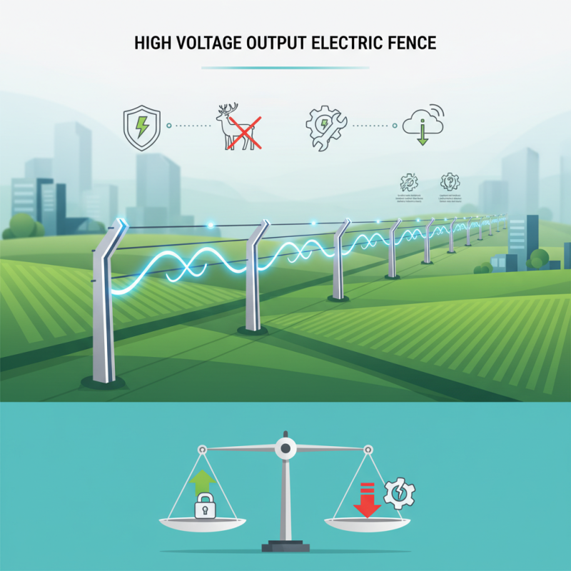 What is a High Voltage Output Electric Fence in 2026?