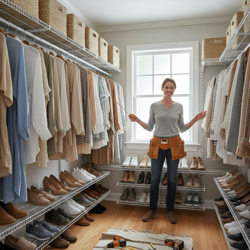 What is a closet wire shelving kit and how to install it?