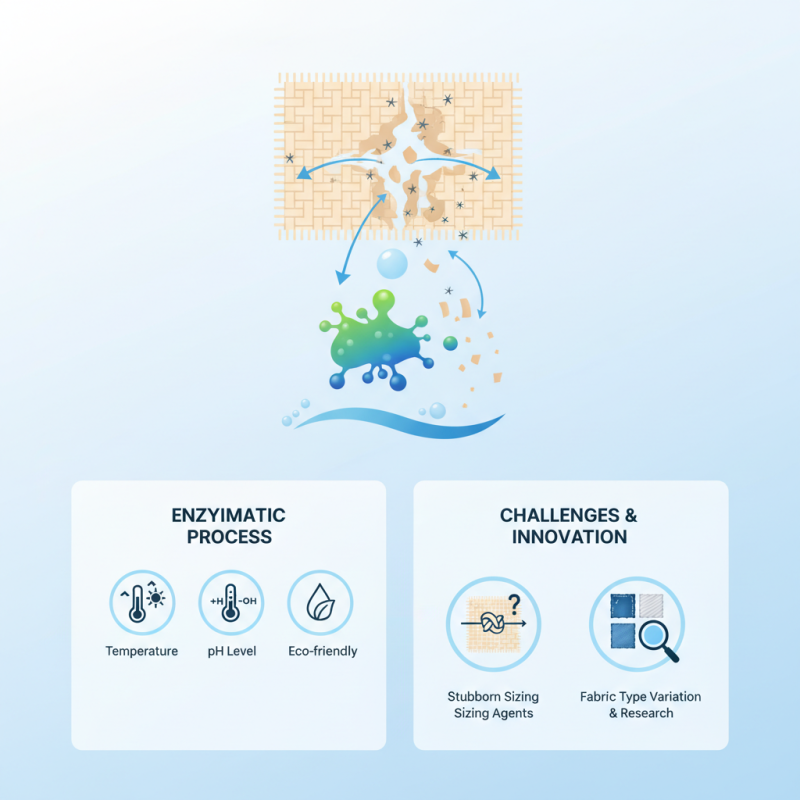 What is a desizing enzyme and how does it work?