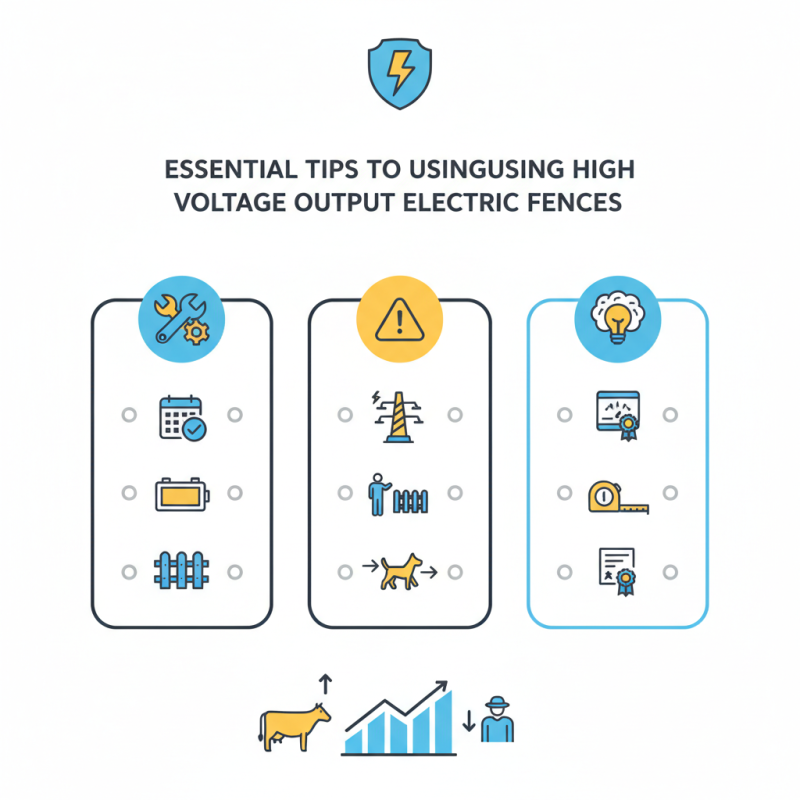 Essential Tips for Using High Voltage Output Electric Fences?