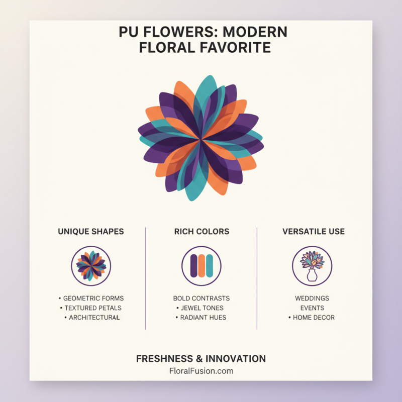 Why Are Pu Flowers Gaining Popularity in Contemporary Floral Arrangements?