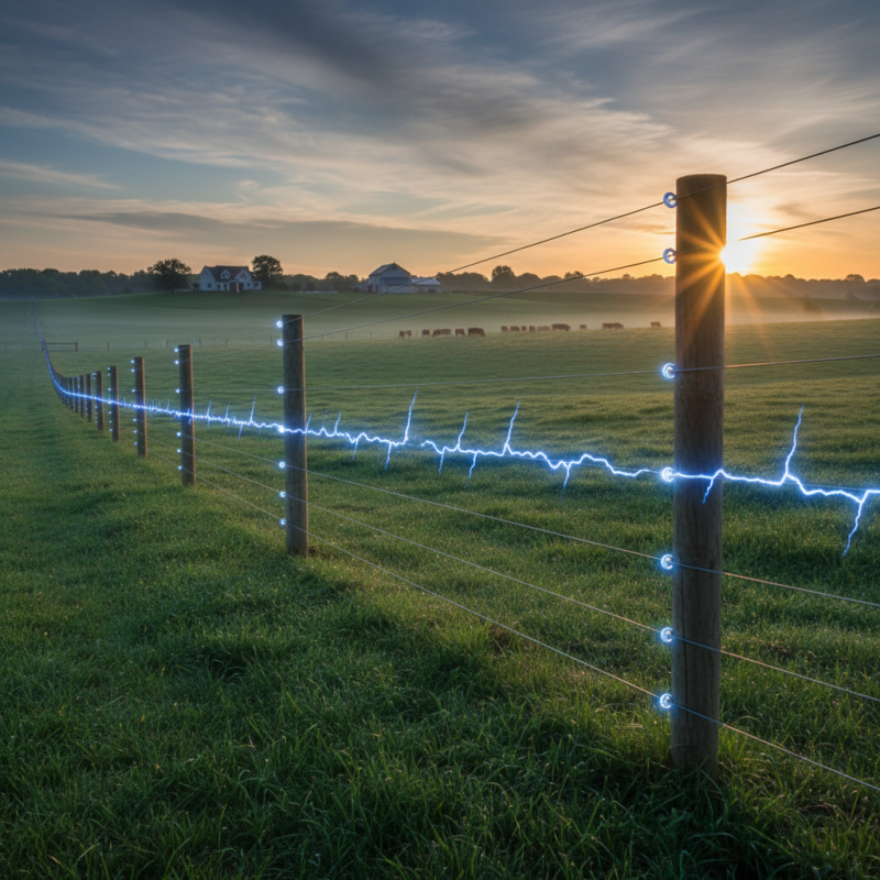What is a high voltage output electric fence and how does it work?